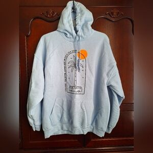 Harry Styles "Keep Driving" baby blue hoodie sweatshirt